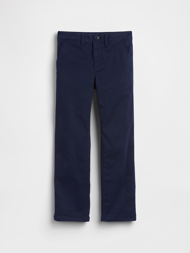 Kids Modern Relaxed Straight Khakis
