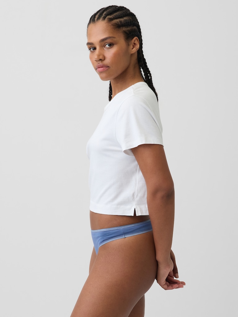 Organic Stretch Cotton Thong