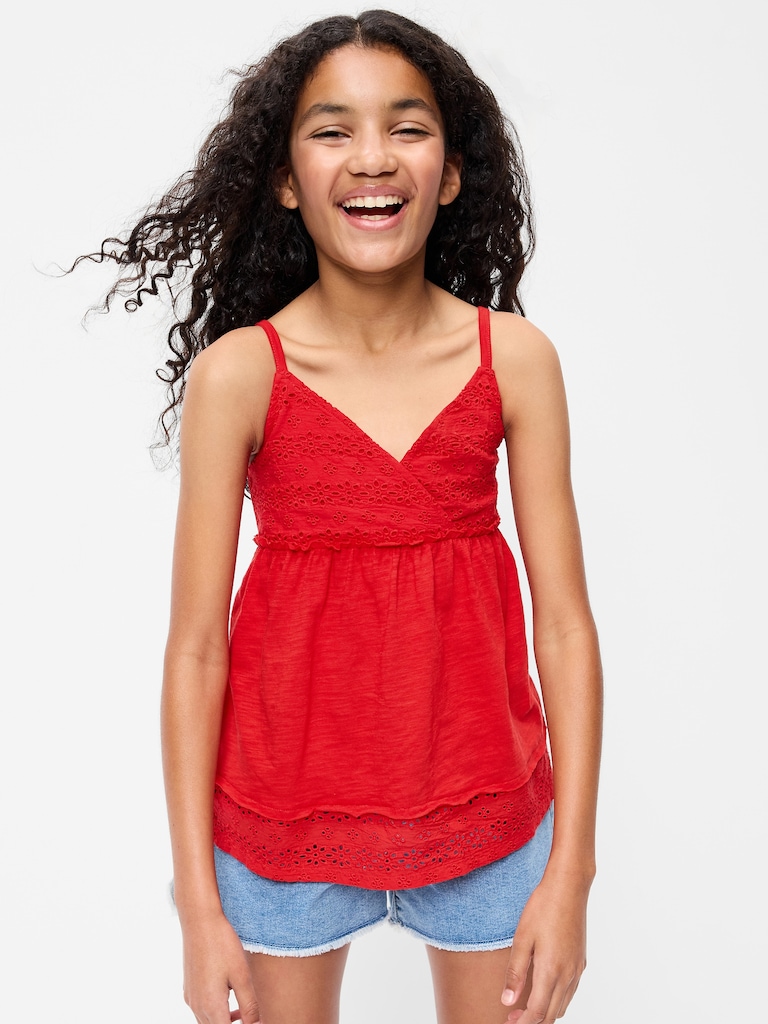 Sleeveless Eyelet Top for Girls