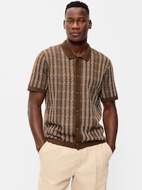 Short-Sleeve Sweater Shirt