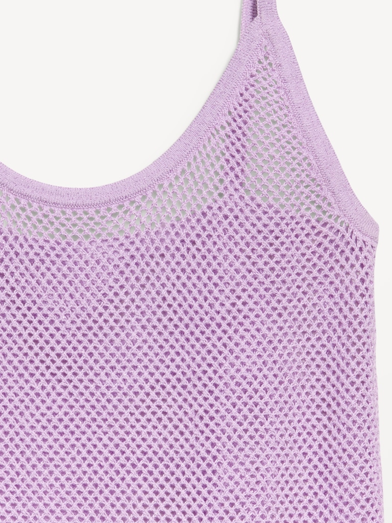 Metallic Peplum Tank Top