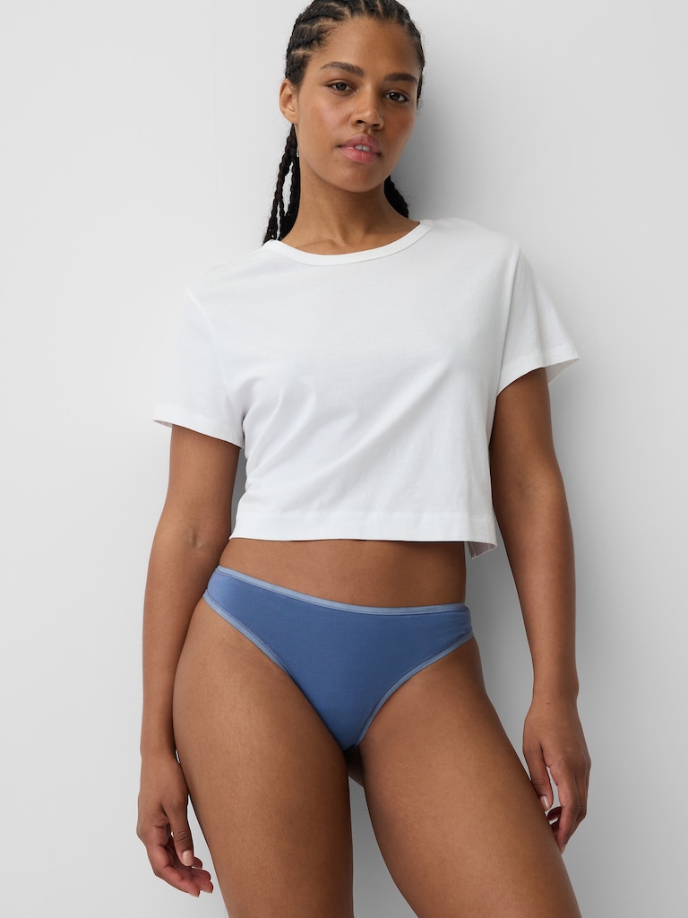 Organic Stretch Cotton Thong