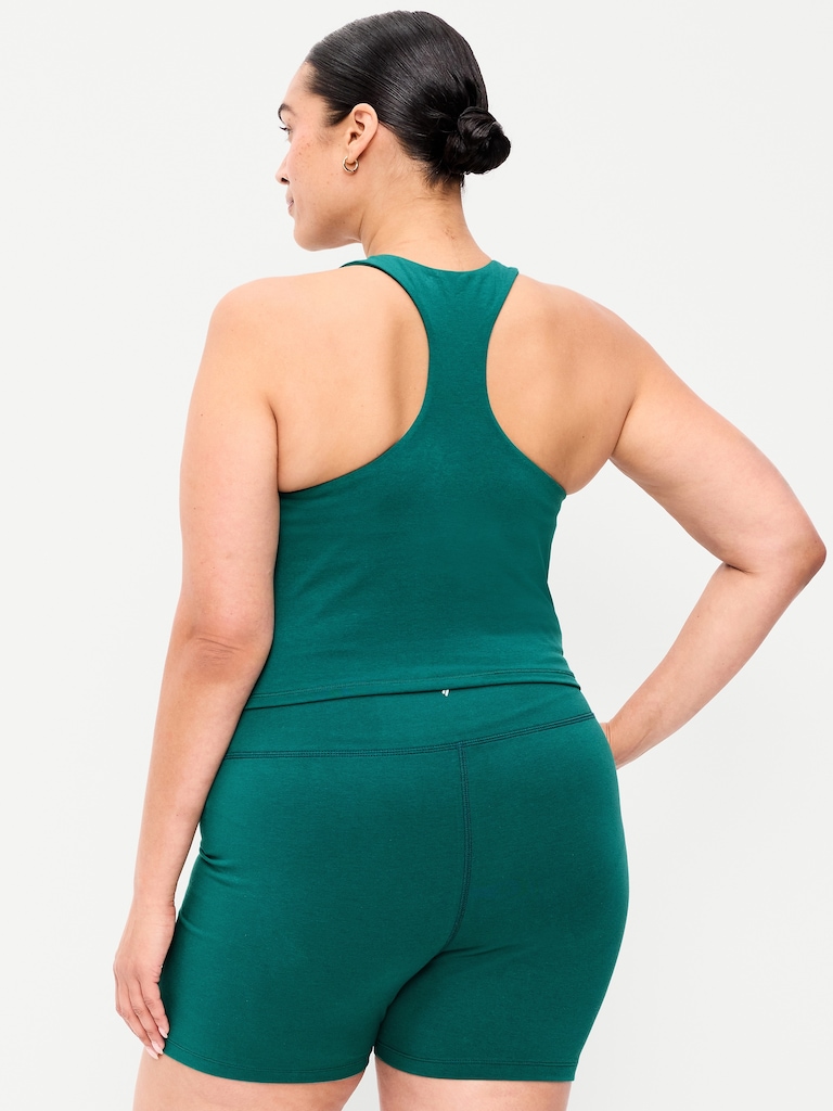 Medium Support PowerSoft High-Neck Racerback Sports Bra