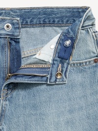 Mid-Rise Ripped Super Baggy Wide-Leg Jeans for Girls