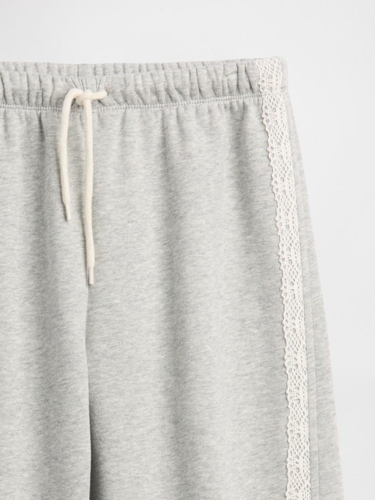Kids VintageSoft Relaxed Lace-Trim Barrel Joggers