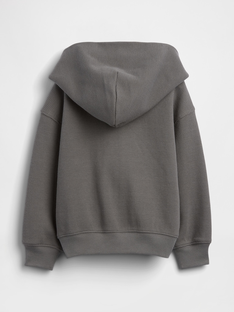 Baby & Toddler Waffle Zip Hoodie