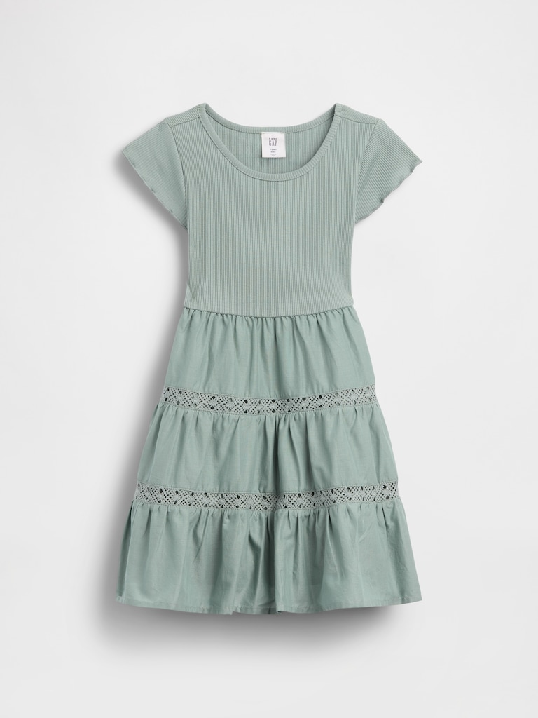 Baby & Toddler Tiered Lace-Trim Dress
