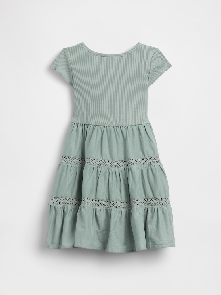 Baby & Toddler Tiered Lace-Trim Dress