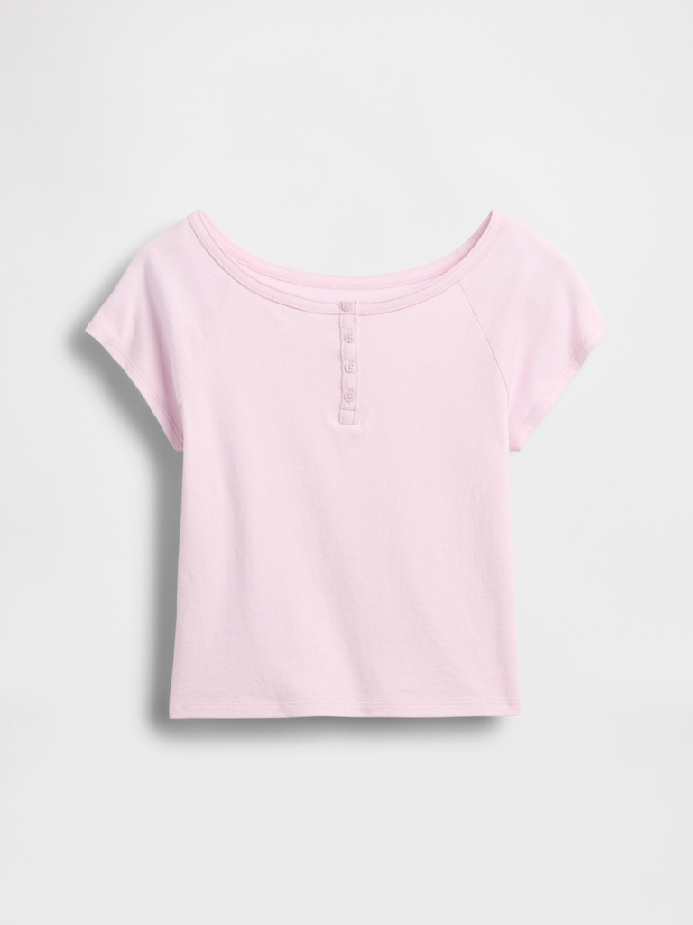 Kids Raglan Henley T-Shirt