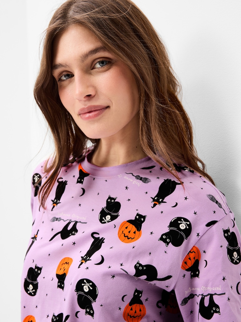 Halloween Pajama T-Shirt and Shorts Set