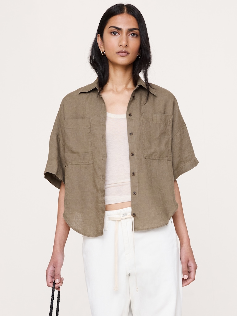 Linen Short-Sleeve Shirt