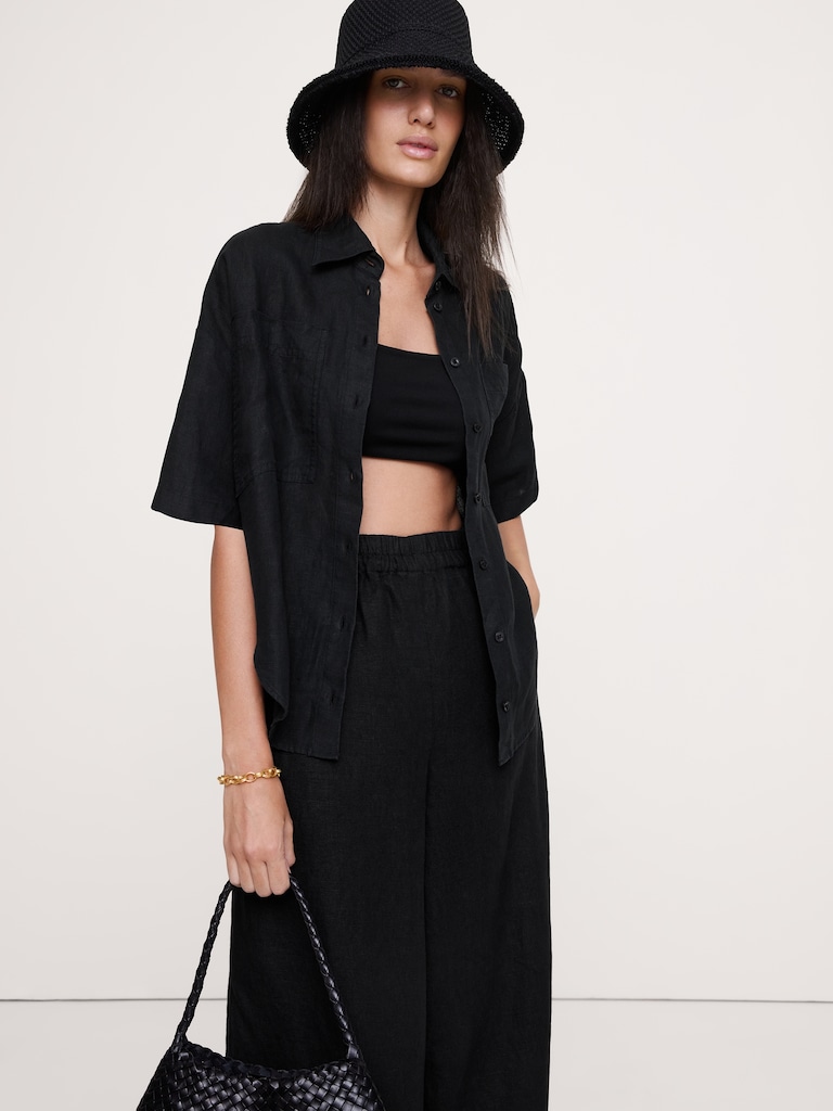 Linen Short-Sleeve Shirt