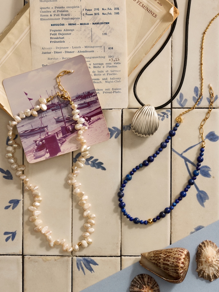 Deep Blue Necklace by Anni Lu