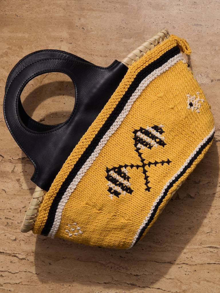 Caxinas Mini Embroidered Basket By Entrudo