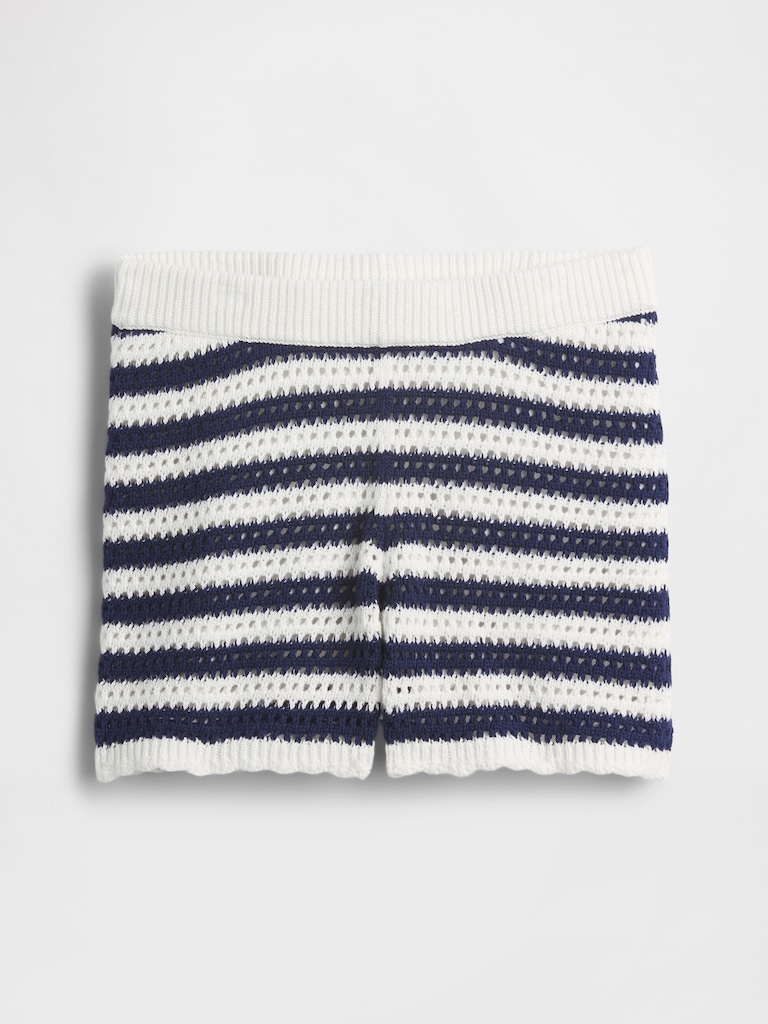 Kids Crochet Stripe Easy Shorts