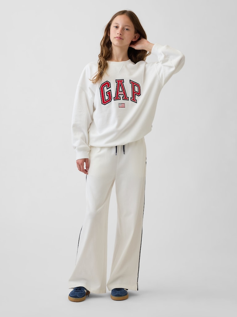 Kids Relaxed Easy Wide-Leg Pants