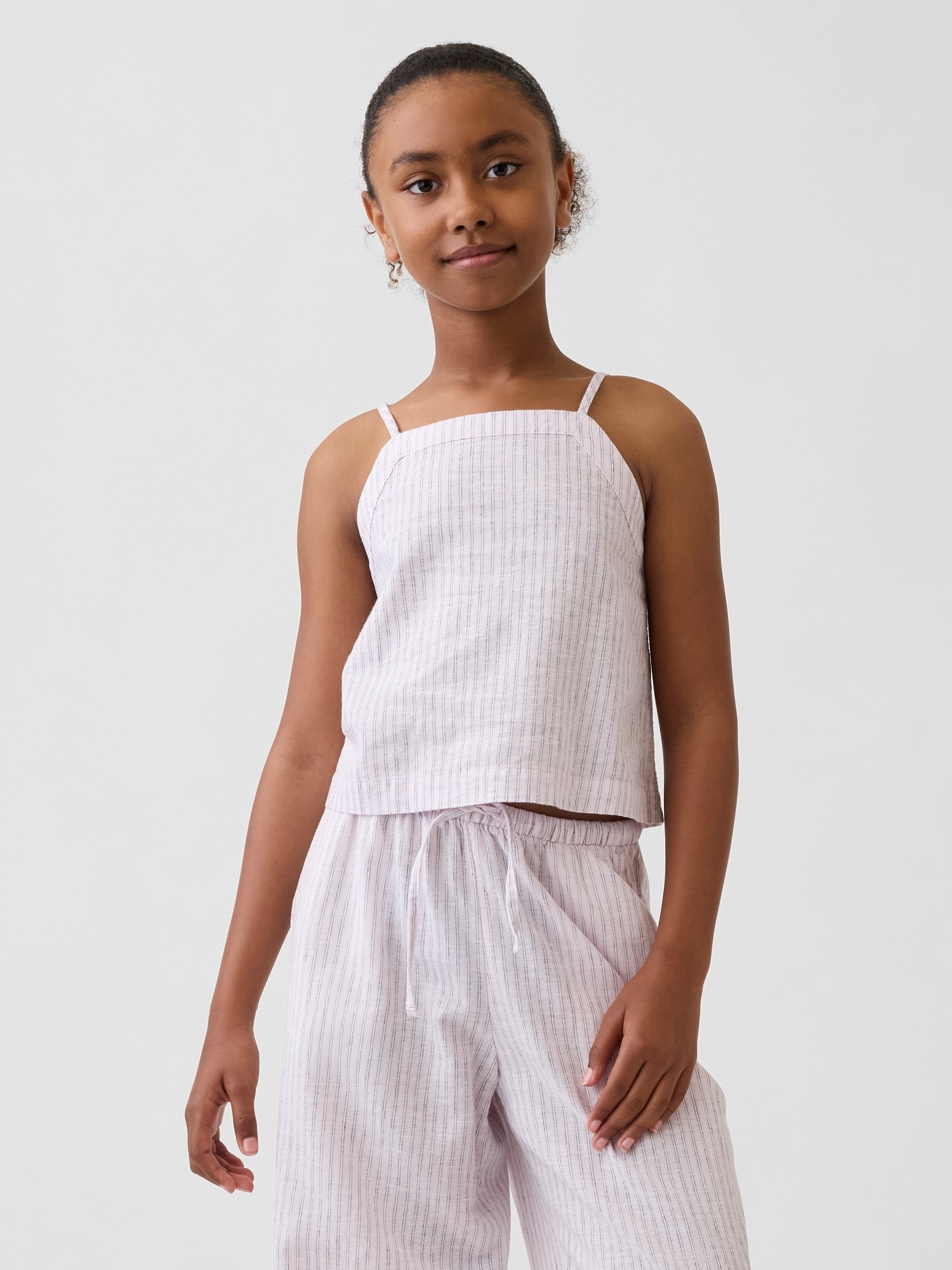 Gajess Linen Tank  pinkお取り置き Arlin Linen Tank in Icy Lilac | L'AGENCE