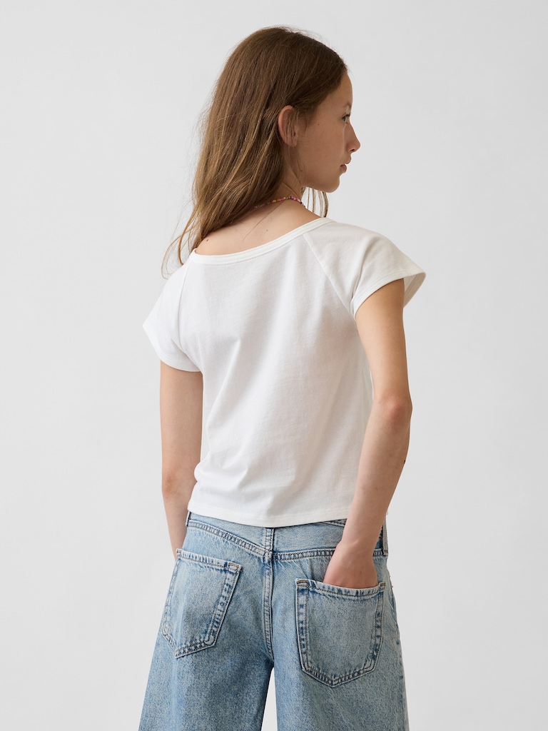 Kids Raglan Henley T-Shirt
