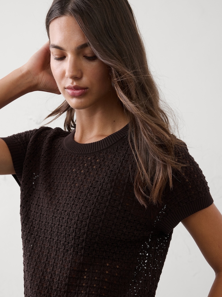 Pointelle Sweater