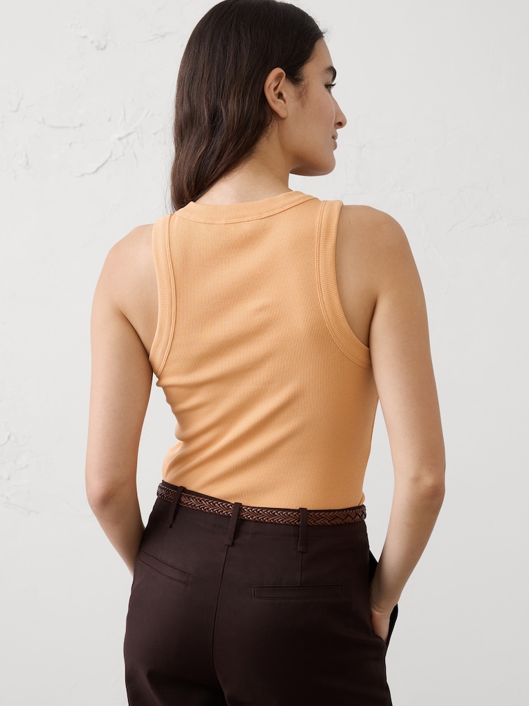 Ribbed Racer Tank