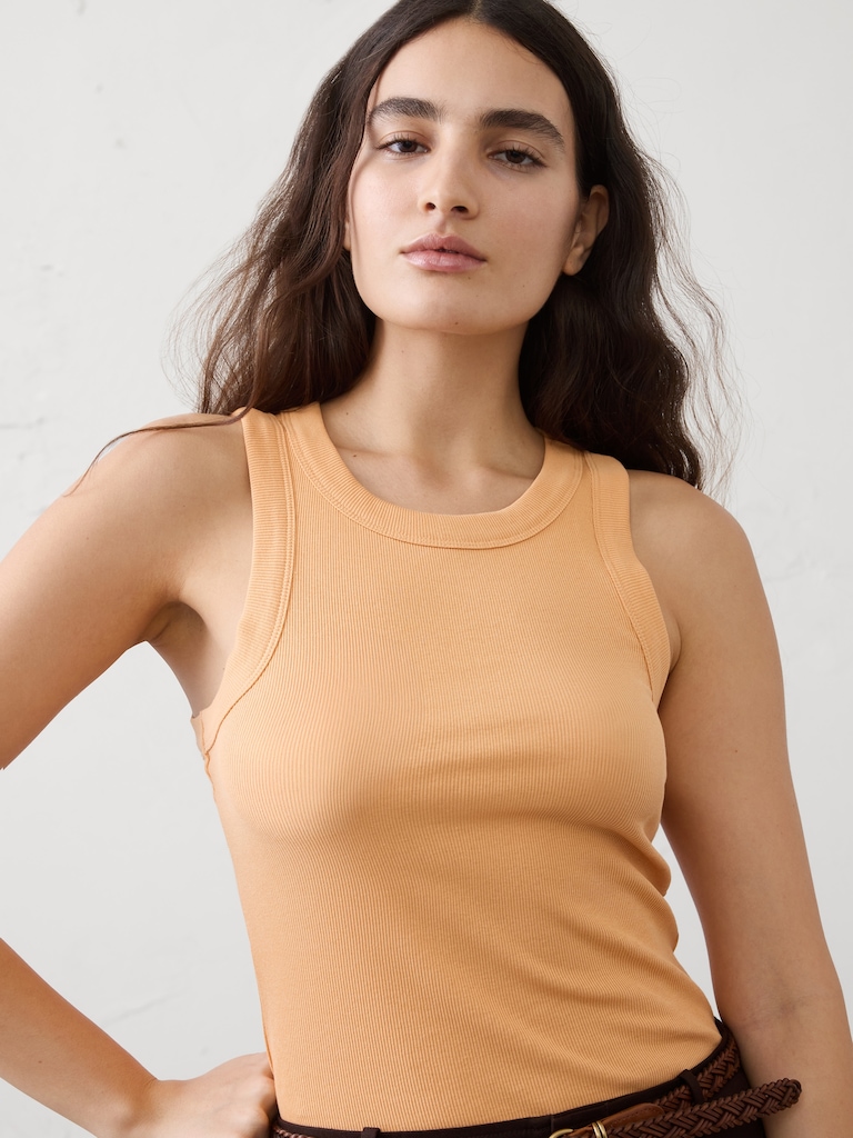 Ribbed Racer Tank