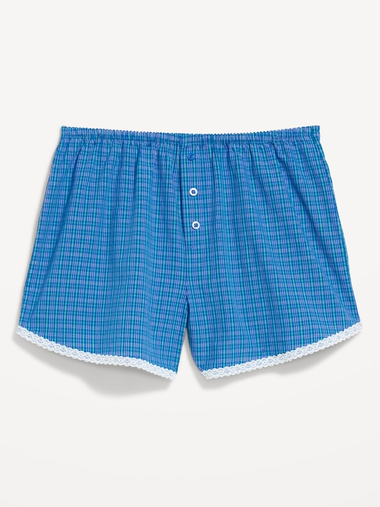Classic Poplin Boxer Pajama Shorts