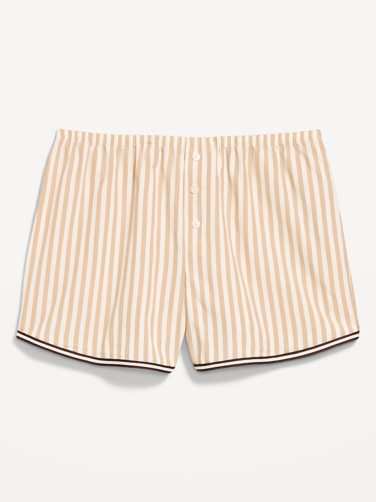 Classic Poplin Boxer Pajama Shorts