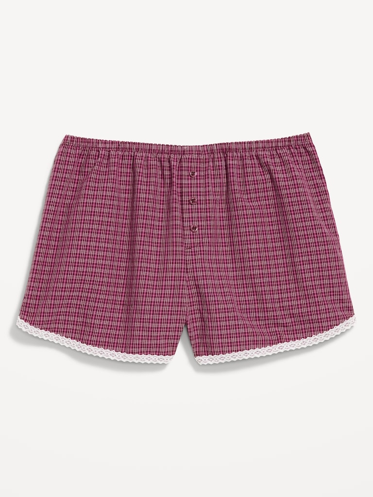 Classic Poplin Boxer Pajama Shorts