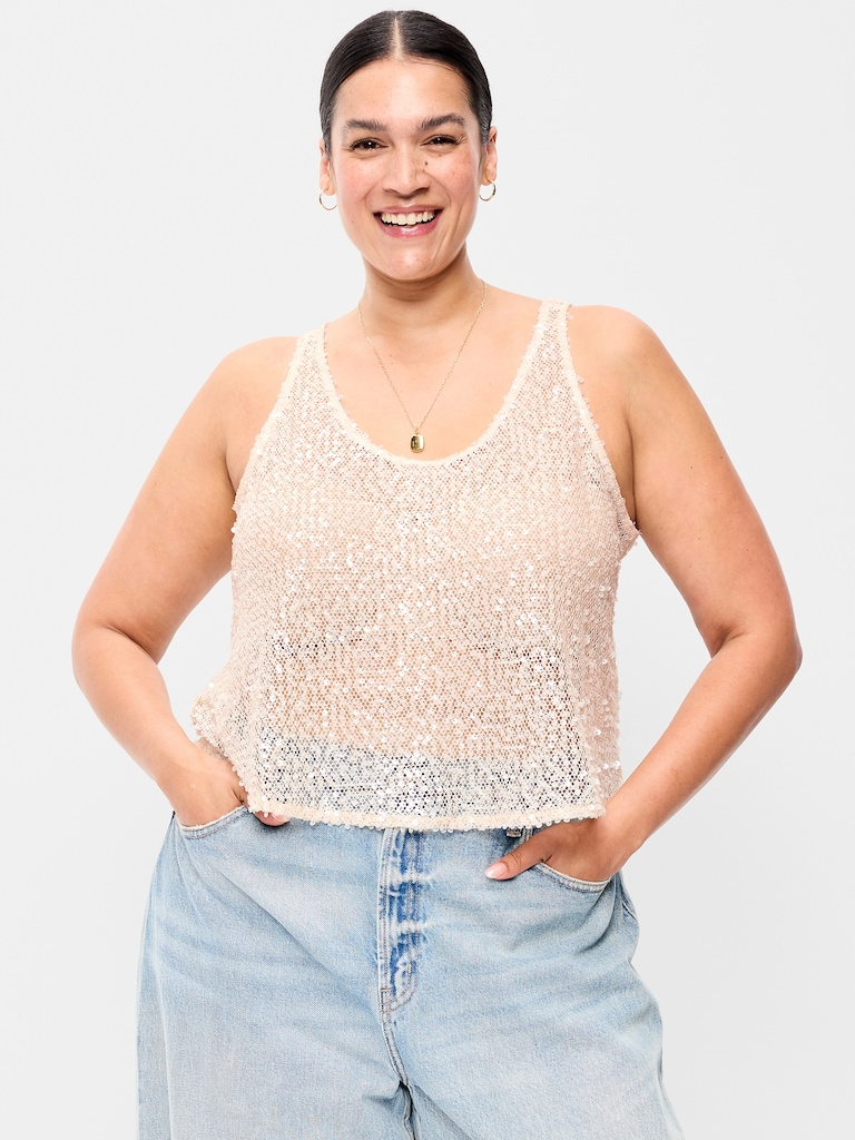 Sequin Tank Top