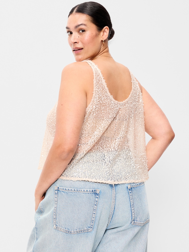 Sequin Tank Top