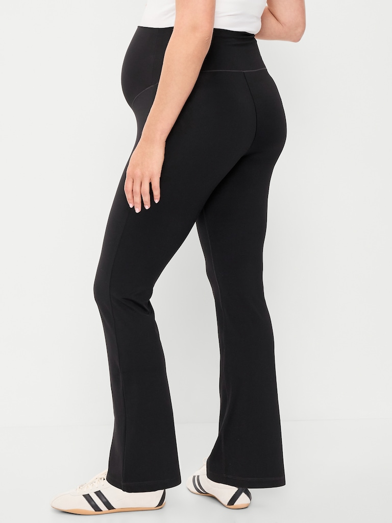 Maternity Full-Panel StudioSmooth Flare Leggings