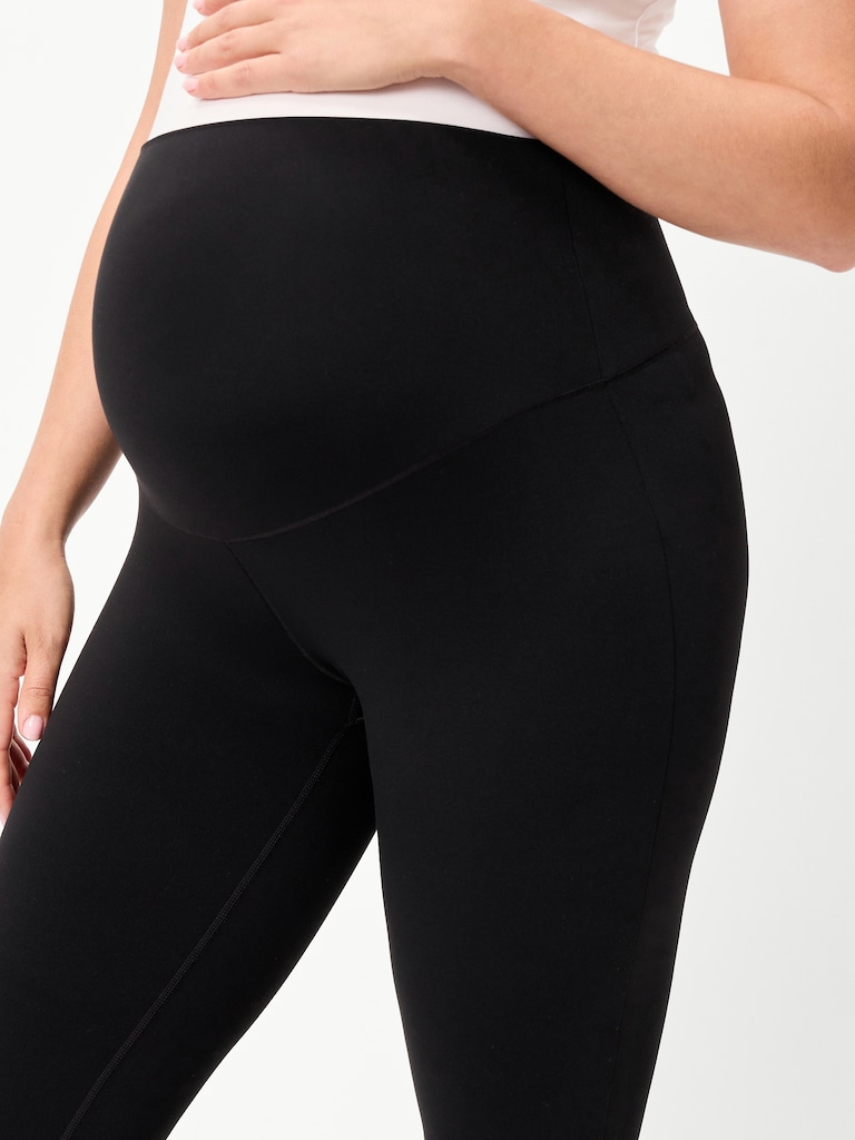 Maternity Full-Panel StudioSmooth Flare Leggings