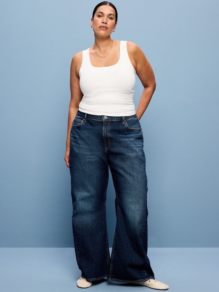 Mid-Rise Twisted-Seam Flare Jeans