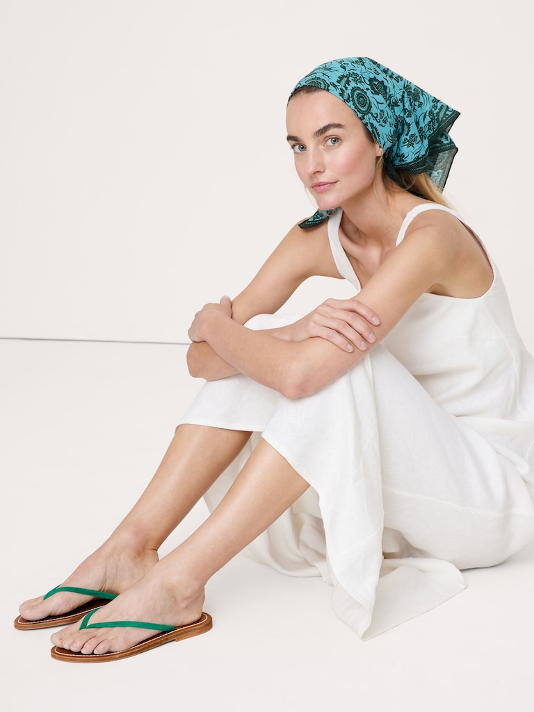 Venise Leather Flip Flop by K Jacques