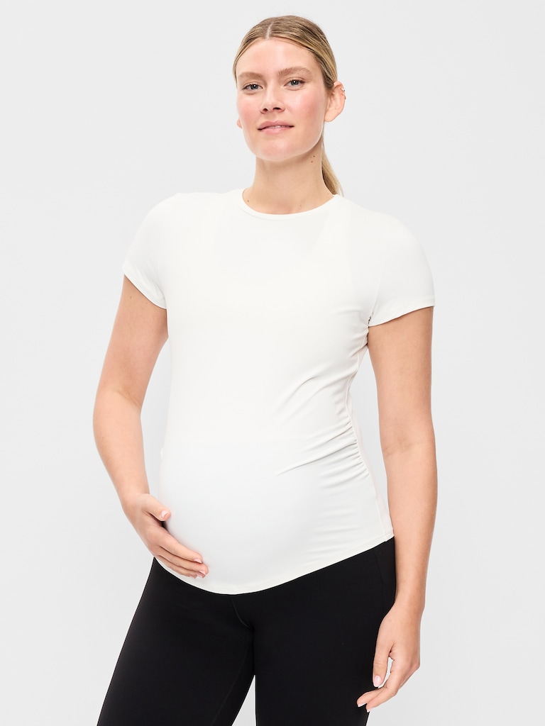Maternity StudioSmooth Short-Sleeve Jersey Top