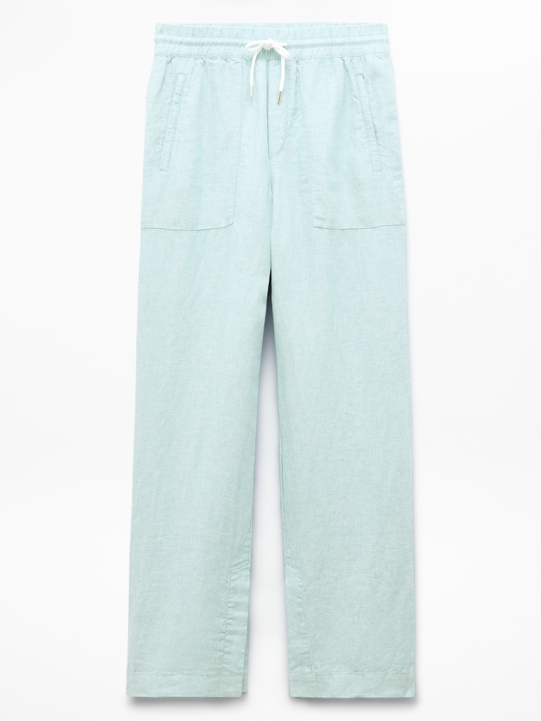 Retreat Linen High Rise Wide Leg Pant