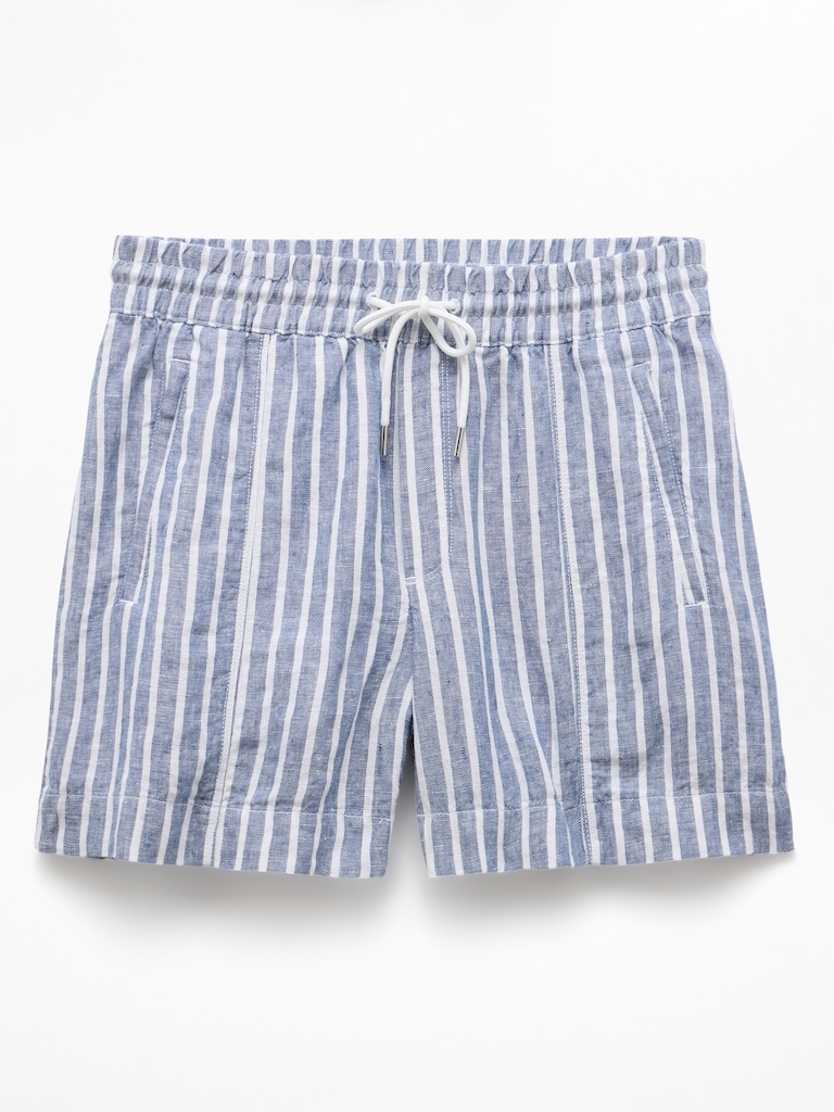 Retreat Linen Mid Rise 4" Short