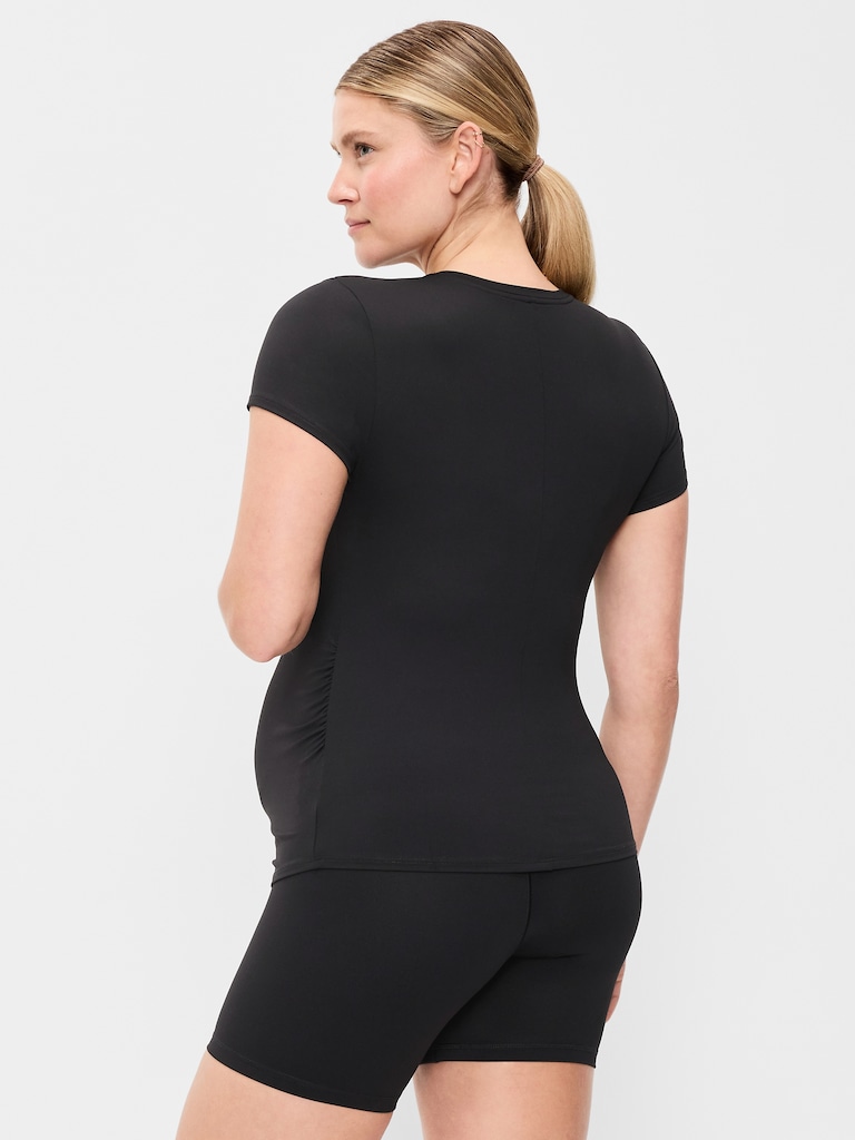 Maternity StudioSmooth Short-Sleeve Jersey Top