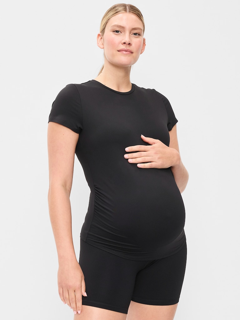 Maternity StudioSmooth Short-Sleeve Jersey Top