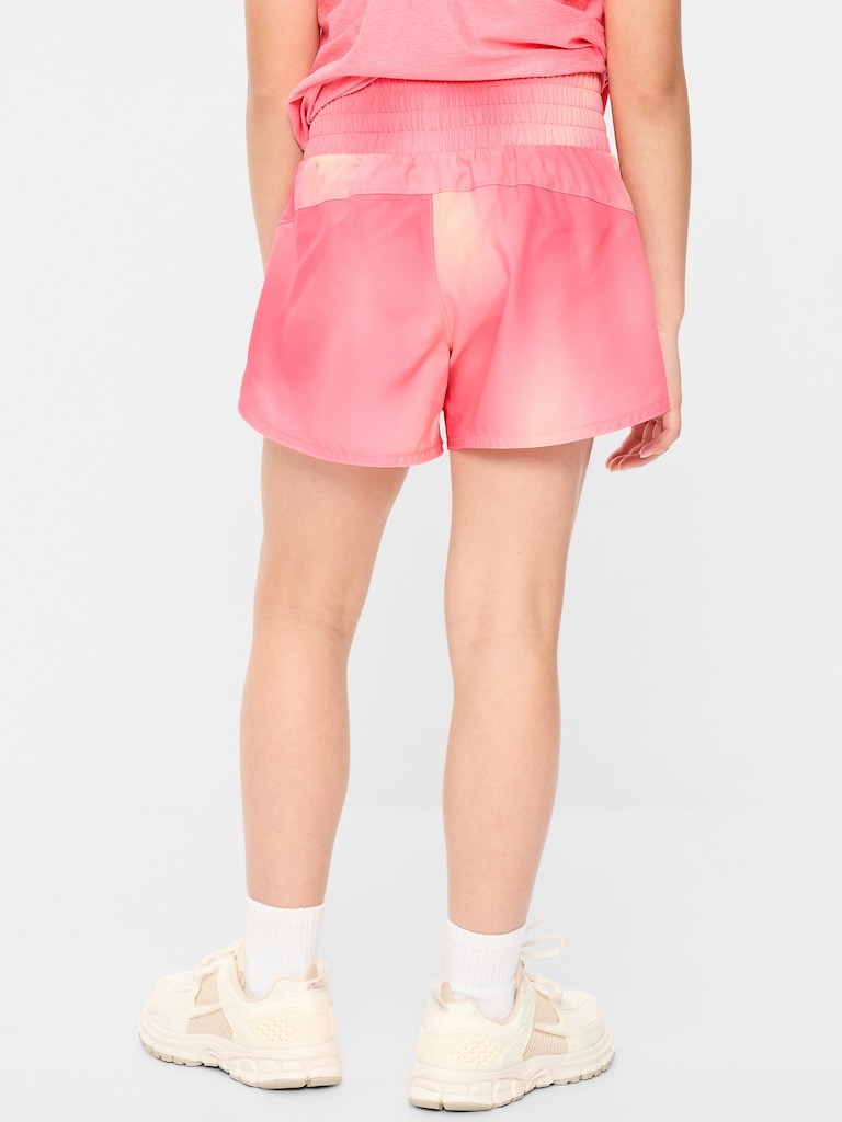High-Waisted Dolphin-Hem Run Shorts for Girls
