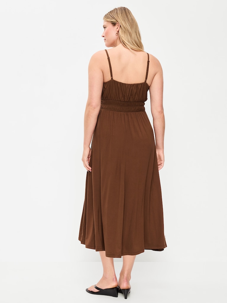 Maternity Smocked Fit & Flare Dress