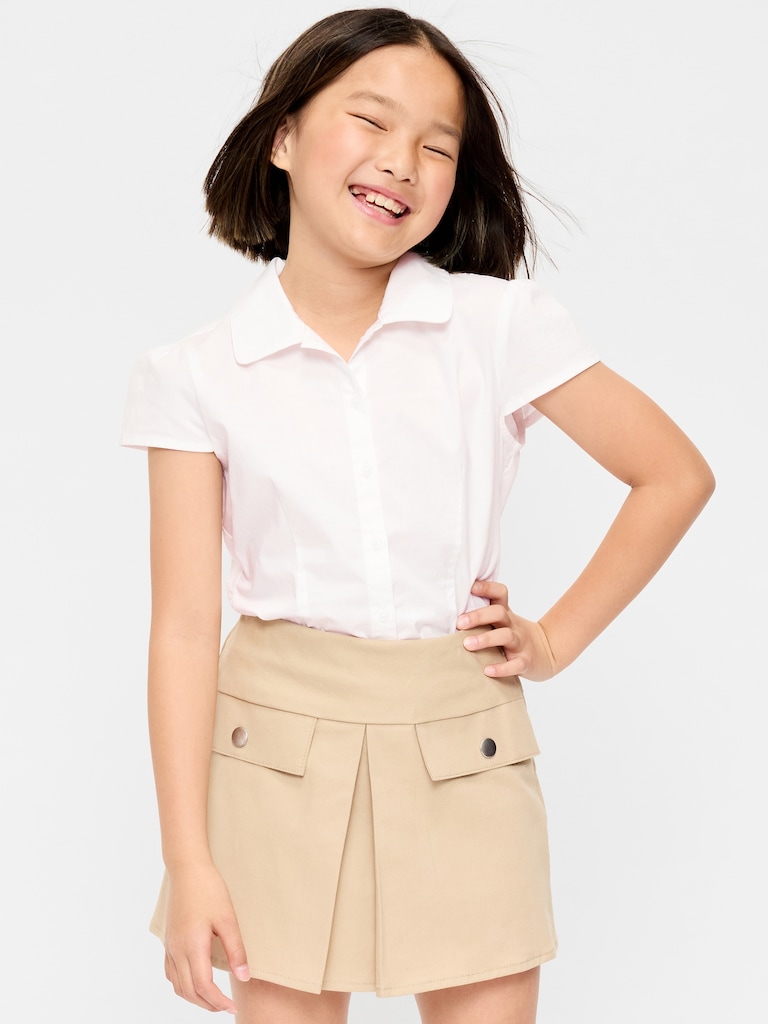 School Uniform Short-Sleeve Top for Girls