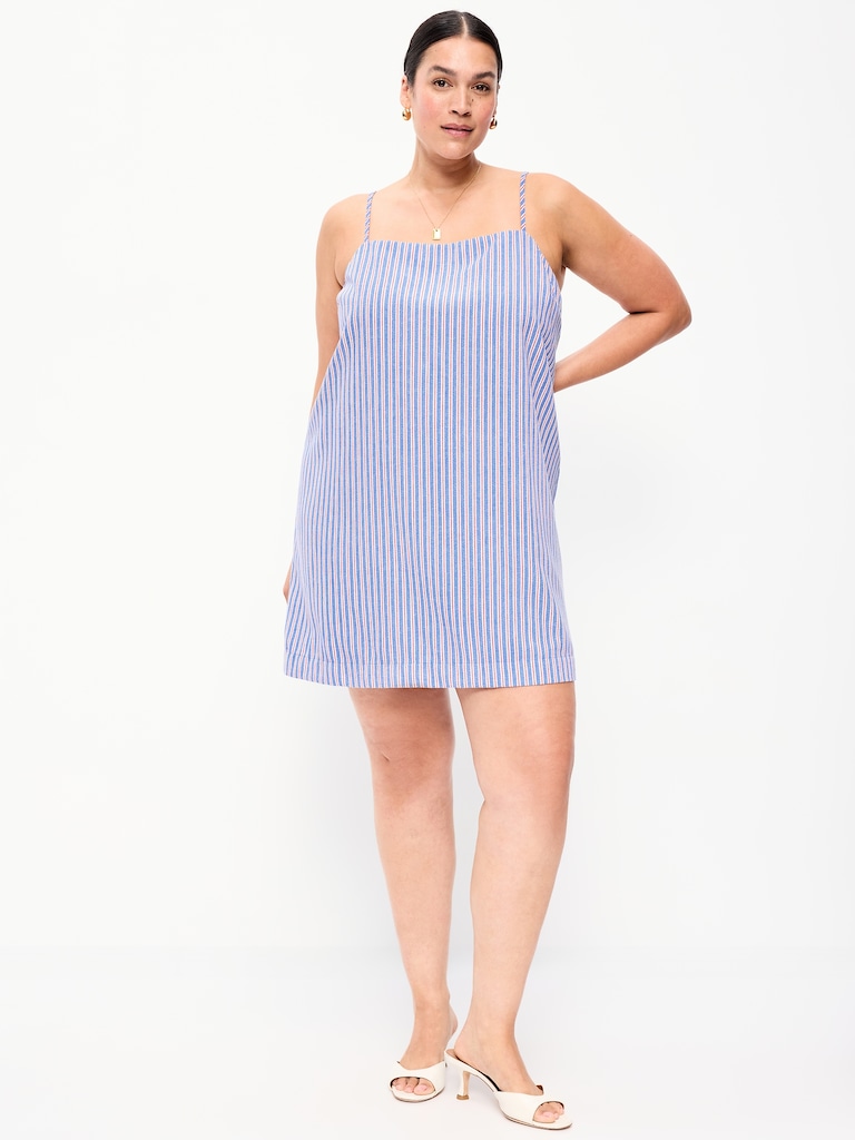 Strappy Mini Shift Dress