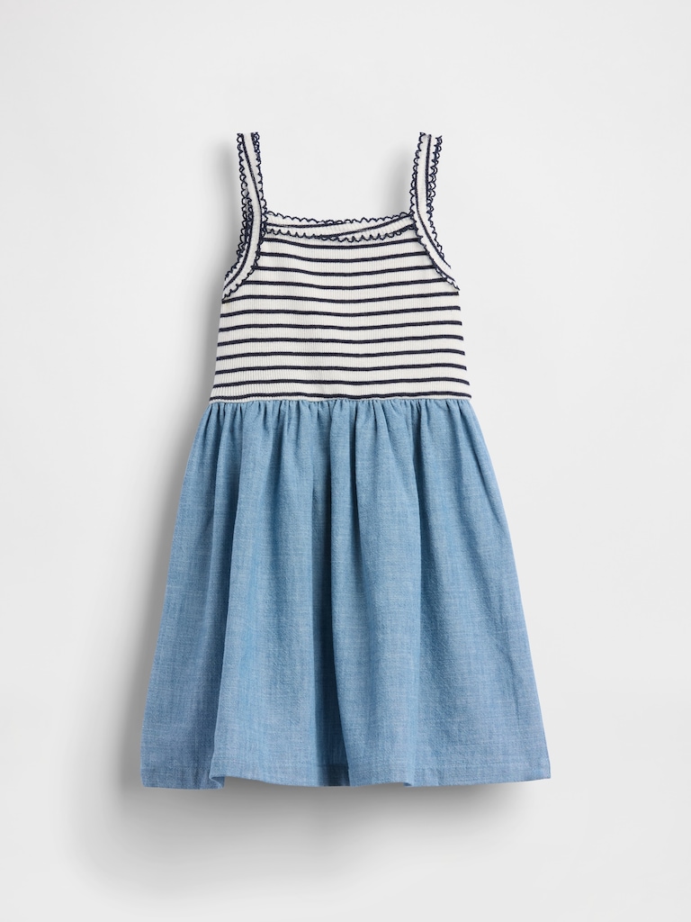 Baby & Toddler Mixed Media Apron Dress