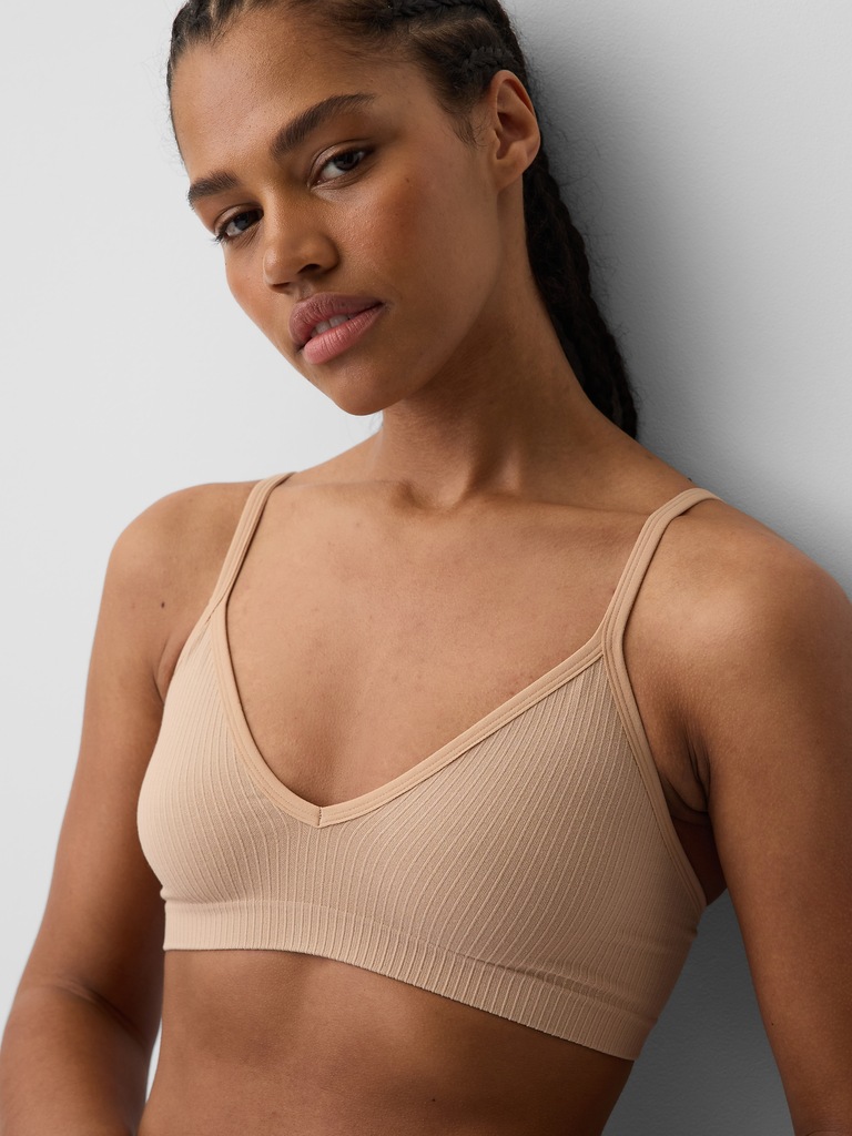 Seamless Rib Triangle Bralette