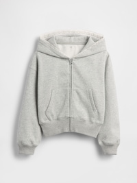 Kids VintageSoft Relaxed Lace-Trim Zip Hoodie