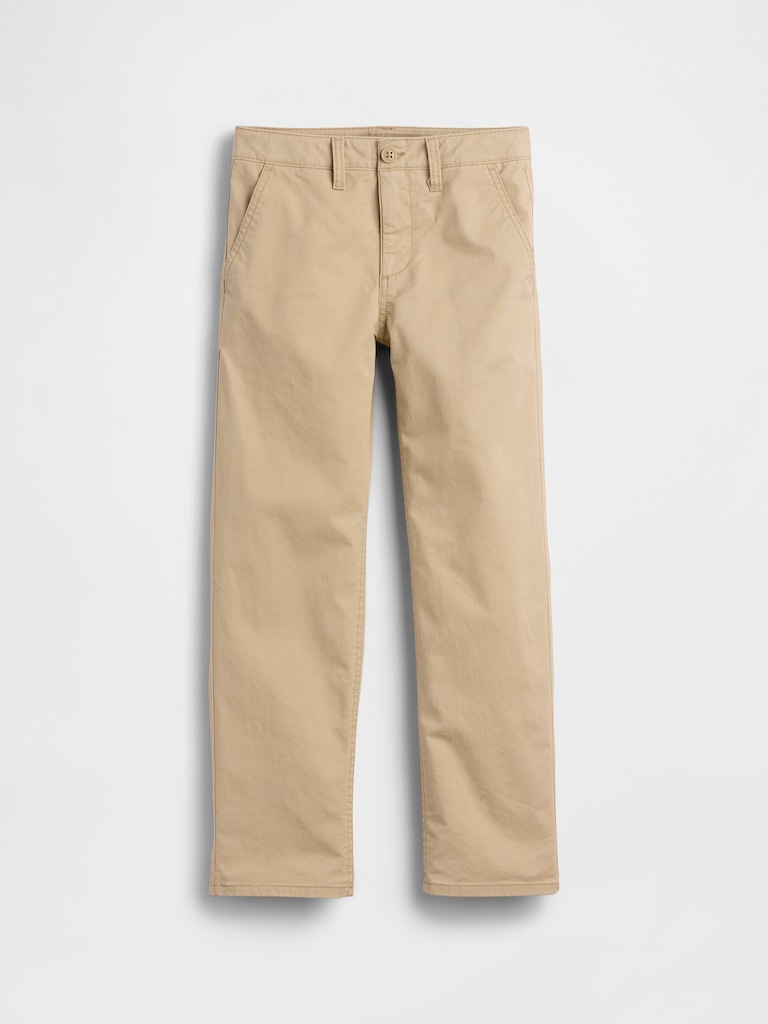 Kids Modern Relaxed Straight Khakis