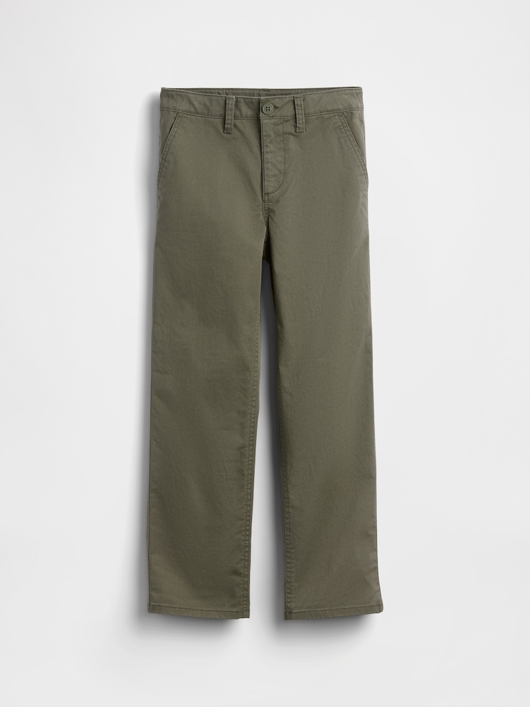 Kids Modern Relaxed Straight Khakis