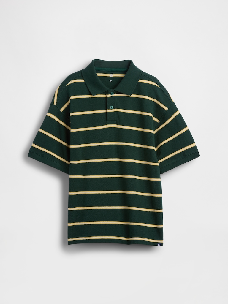 Kids Relaxed Pique Polo Shirt