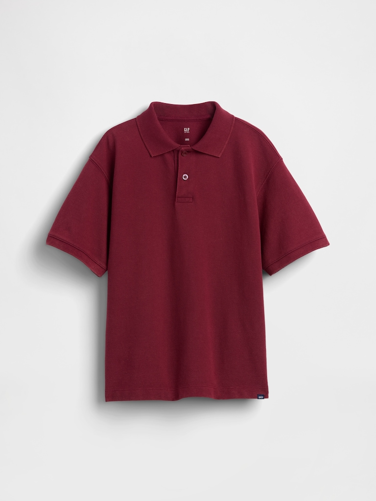Kids Relaxed Pique Polo Shirt